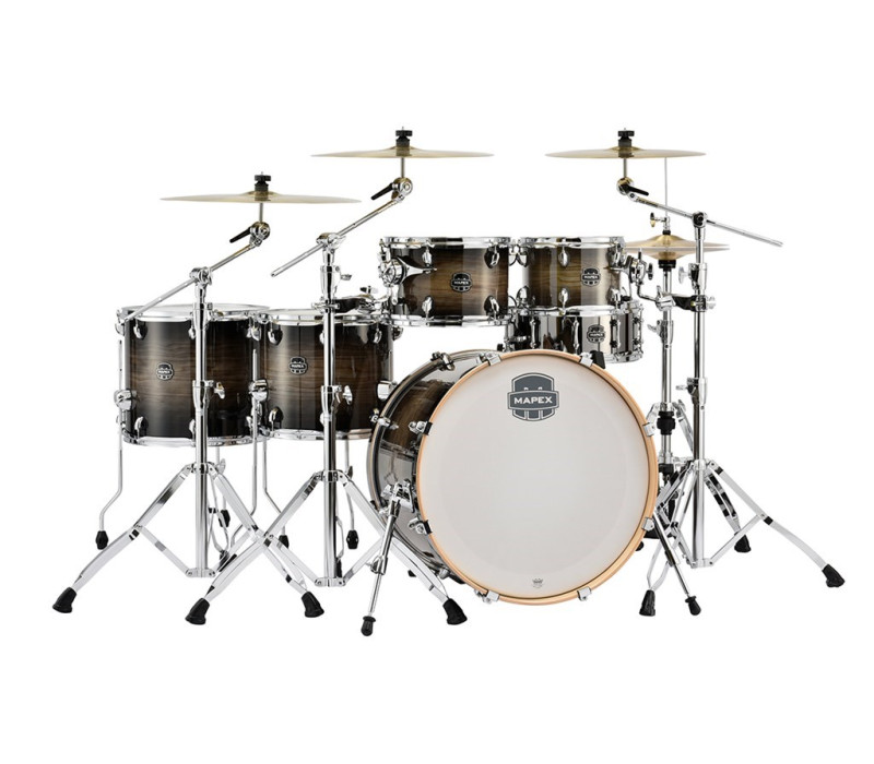 Mapex AR628SFUTK Armory 6-Piece Shell Pack with HP8005 Hardware Pack -Black Dawn  (Excluding Cymbal Pack & Stool)