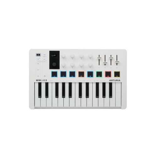 Arturia MiniLab 3 White 25 Key MIDI Keyboard