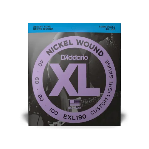 D'Addario  EXL190 40-100 Custom Light Long Scale Bass Strings