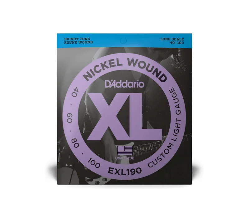 D'Addario  EXL190 40-100 Custom Light Long Scale Bass Strings