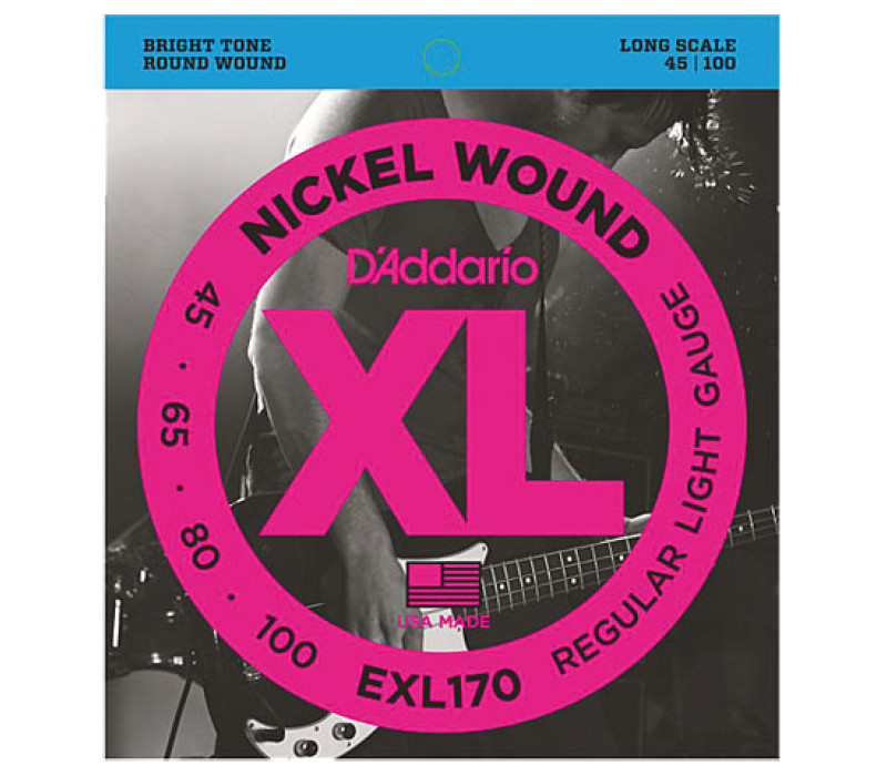 D'Addario  EXL170 Nickel Wound Bass Guitar Strings