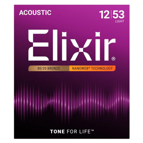 ELIXIR ACOUSTIC 80/20 BRONZE WITH NANOWEB COATING - 11002