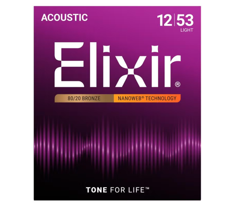 ELIXIR ACOUSTIC 80/20 BRONZE WITH NANOWEB COATING - 11027