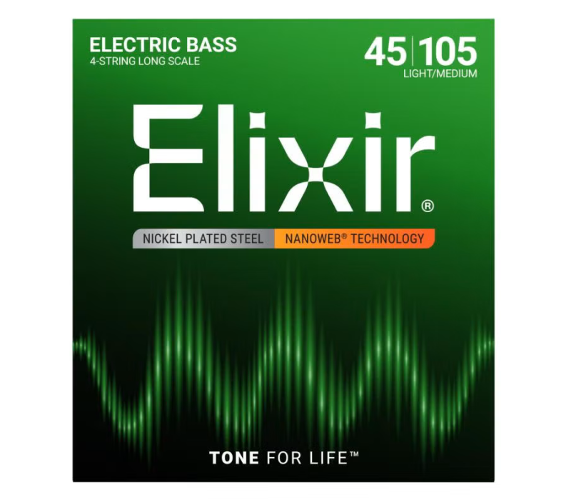 ELECTRIC BASS NICKEL PLATED STEEL WITH NANOWEB COATING - 14202