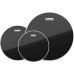 Evans Drum Heads - Black Chrome Tompack, Rock (10 inch, 12 inch, 16 inch) - ETP-CHR-R