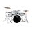 Mapex Comet CM5044FTCFH 20/10/12/14/14S Complete Drum set, (White Thin Grain)