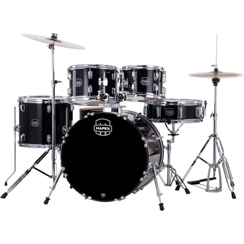 MAPEX CM5294FTCDK Comet Series Drum Set, Standard Size, Dark Black