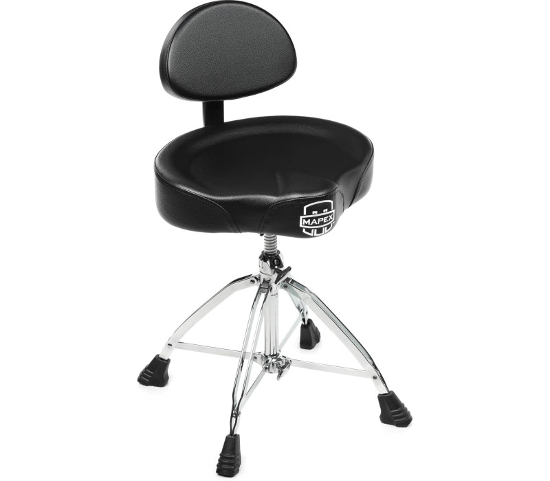 Mapex T875 Saddle Top Double-braced Drum Throne with Backrest