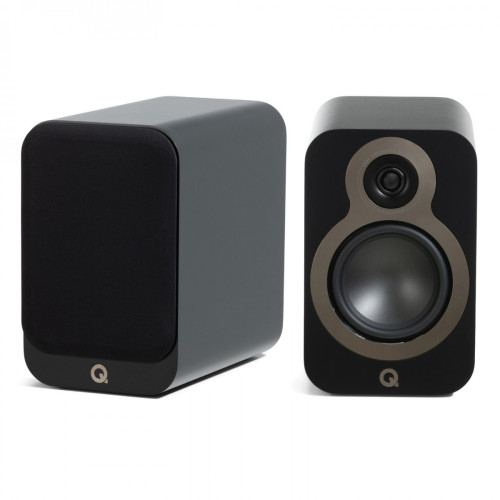 QA3332 3030c Bookshelf Speakers (Pair), Satin Black