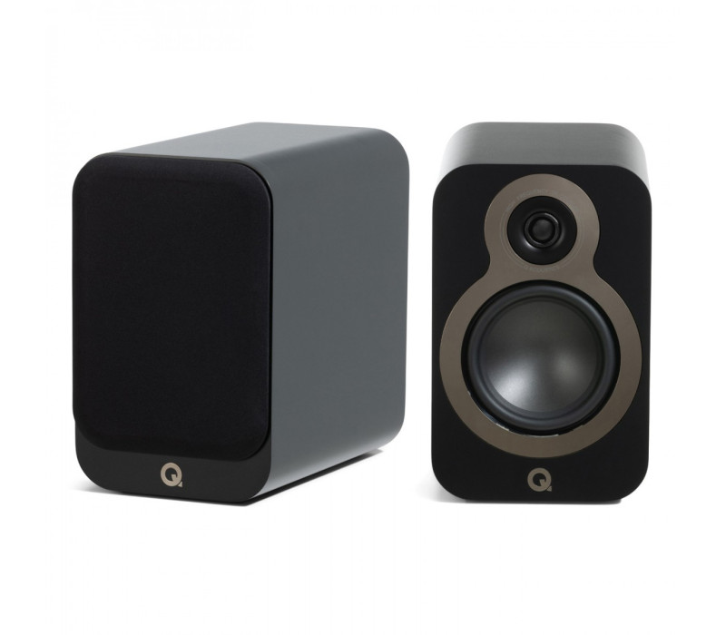 QA3332 3030c Bookshelf Speakers (Pair), Satin Black