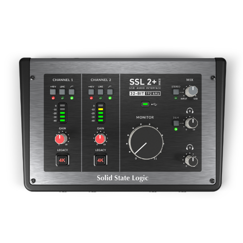 SSL2+ MKII 2-in/4-out USB Audio Interface