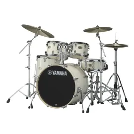 YAMAHA SBP2F5 CLASSIC WHITE 5-PIECE SHELL STAGE CUSTOM BIRCH DRUM KIT (EXCLUDING CYMBALS & Drum Stool)